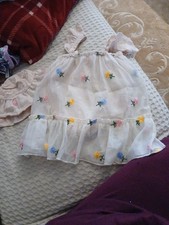 Baby dress with hat set 9-12 months