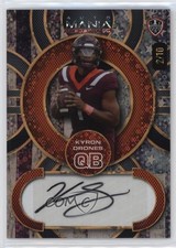 2024 Mania American Football Vintage Flag - Donut Circles 2/10 Kyron Drones Auto