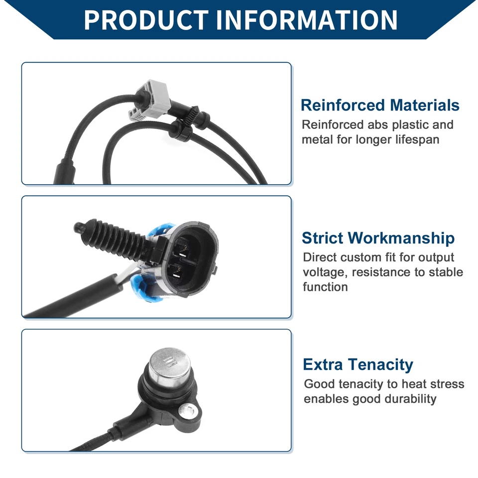 Sensor de velocidad de rueda ABS Sensor ABS Nº15131391 para Buick Rainier 2004-2007 trasero Foto 4 de 4