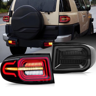 VLAND For 2007-2014 Toyota FJ Cruiser FULL LED Tail Lights Rear Lamps W/Startup