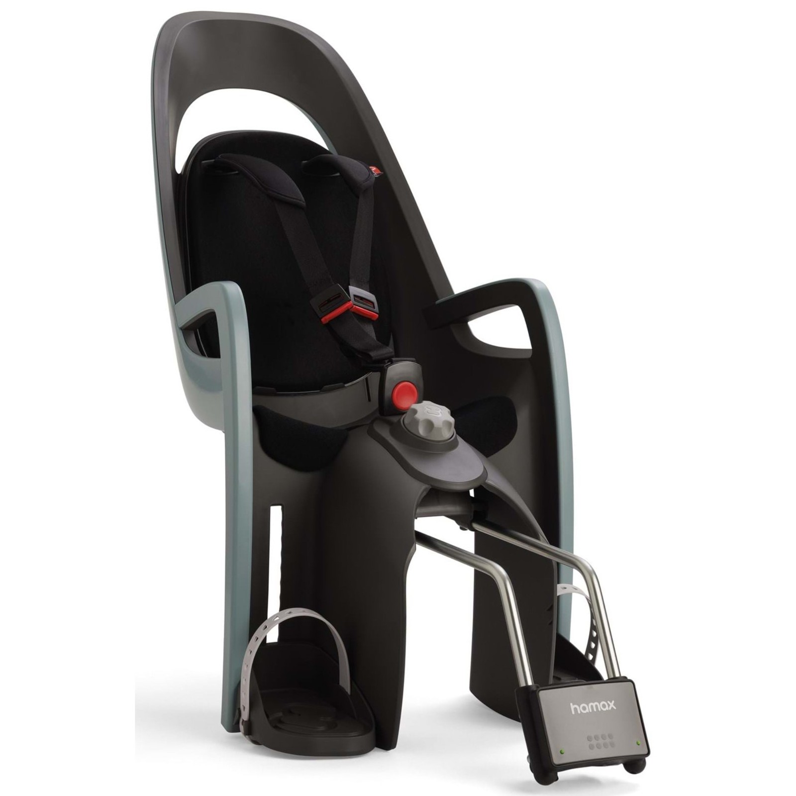 Hamax Caress Child Bike Seat - Green / Black - Image 3