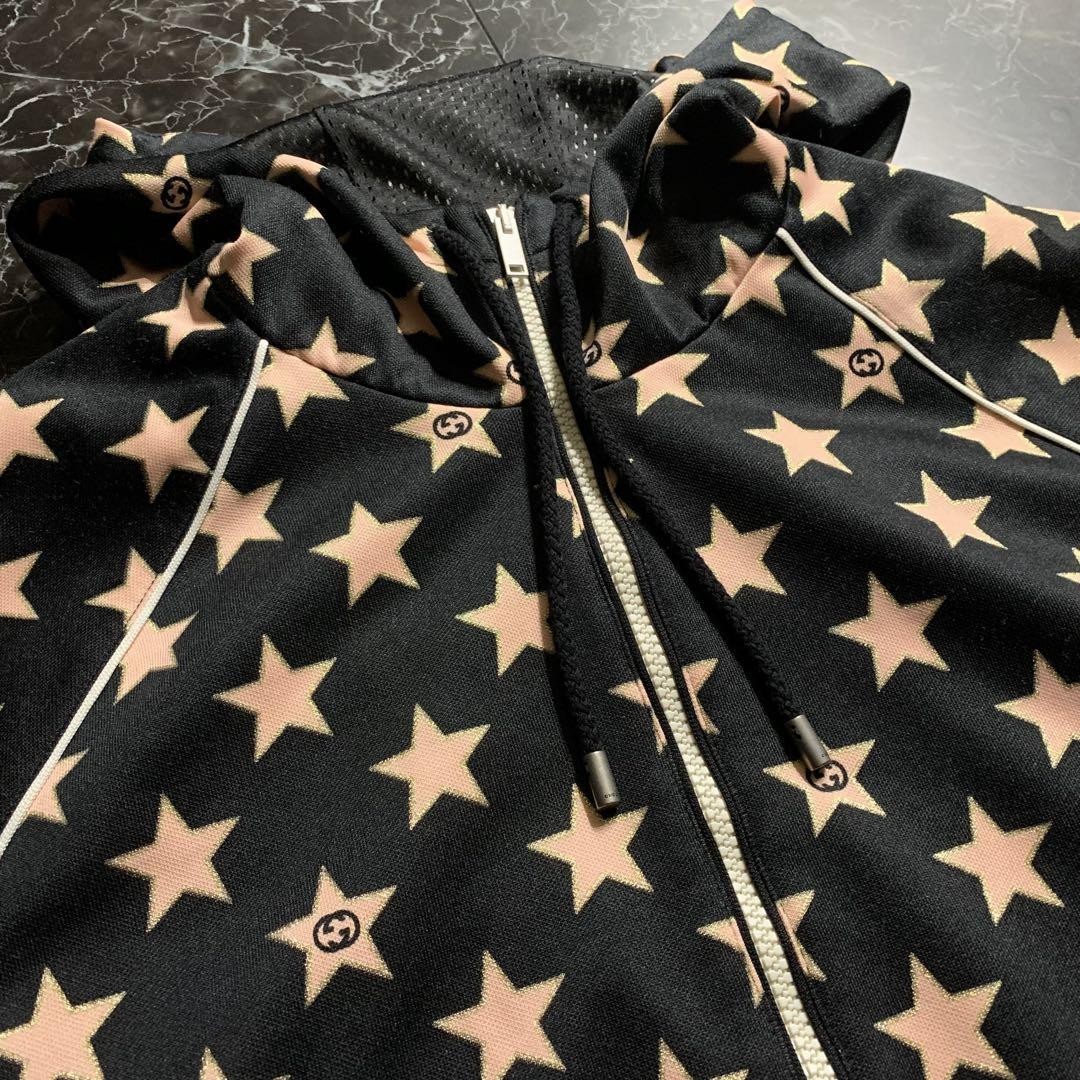 Gucci All Over Star Print Half Zip Hoodie Jacket L Used | eBay