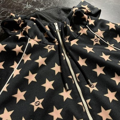 Gucci All Over Star Print Half Zip Hoodie Jacket L Used | eBay