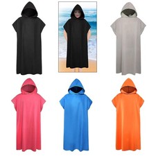 Surf Poncho Robe Towel Changing Robe Beach Towel with Hood Quick Dry Beach