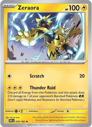 Zeraora 078/182 Holo Rare - Destined Rivals