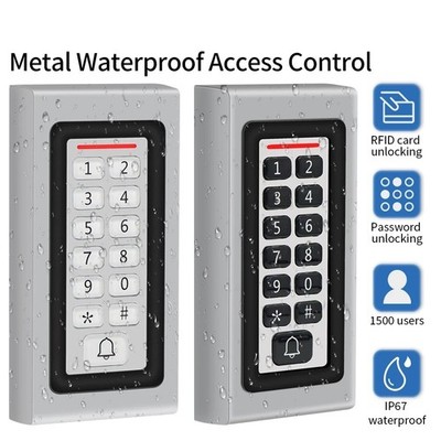 LED Metal Keypad RFID Card Reader 125Khz Wiegand 1500 Access Control Door System