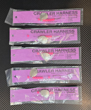 Crawler Harness with Hammered Silver Spinner Blade Mustad #3399 Hook Set of 5