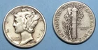 SILVER! SILVER! SILVER! 1945-D MERCURY DIME VF #MX6-34