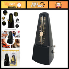 Universal Mechanical Metronome for Piano, Guitar, Violin, Drums - Black Music To