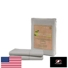 Lane Linen King Size Organic Cotton Pillowcases Set of 2 20"x36" Snowdrop