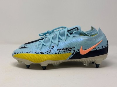 Size 9 Nike Phantom GT2 Elite DF SG-Pro Soccer Cleats Ice Blue Yellow DC0753-408