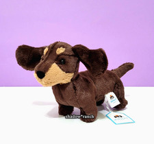 Jellycat OTTO SAUSAGE DOG - Small 7" - Brown - Authentic- Brand New with Tags