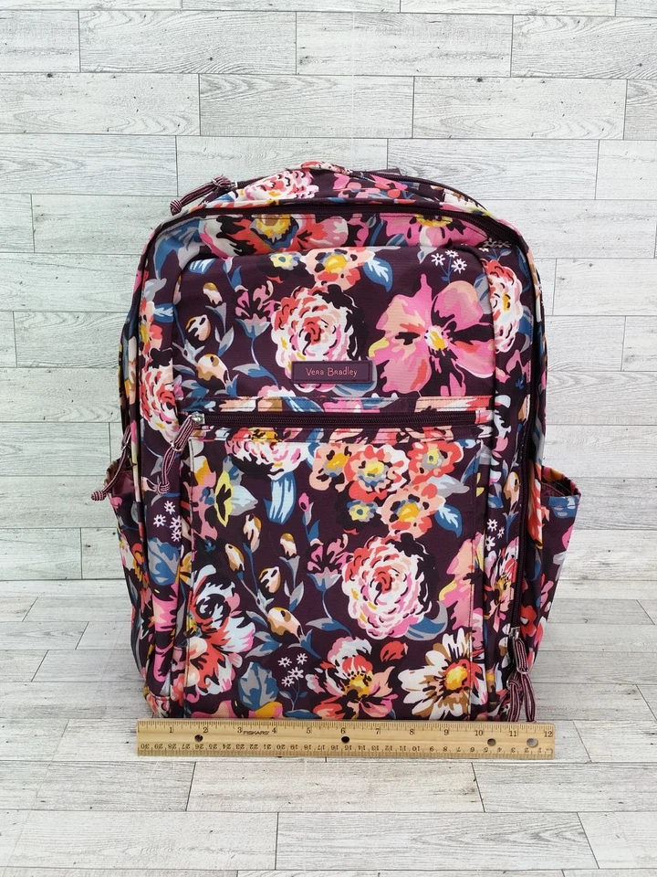 Vera Bradley Lighten Up Grand Journey Backpack Indiana Blossoms Bag - Image 4 of 4