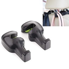 2 PCS Universal Car Back Seat Headrest Hanger Holder Hook Black Auto Accessory