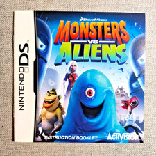 Monsters vs. Aliens - Insert Cover Only - Nintendo DS