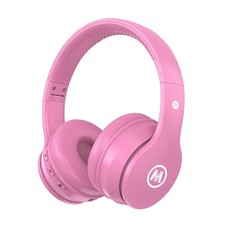 Kid Safe Volume Limit Headphones Wireless Wired Foldable Bluetooth Pink