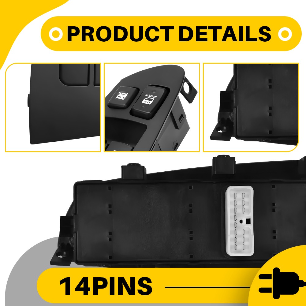 Front Left Master Main Power Window Switch For 2010-2013 Kia Forte 93570-1M100WK