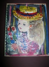 Ancien catalogue vins Nicolas 1957 sous le signe d'une petite fille