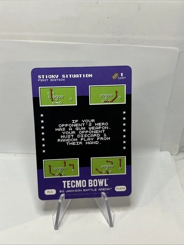 2026 Bo Jackson Battle Arena TECMO BOWL PL-1 SSP! STICKY SITUATION SSP!