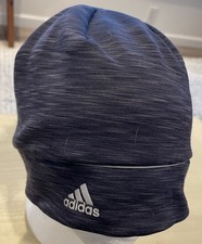 Adidas Climawarm Beanie Adult OSFA Gray Black Cap Skull Skully Hat Nylon