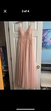 JJ's House Sleeveless Pearl Pink Bridesmaid Dress US 4 DY84540