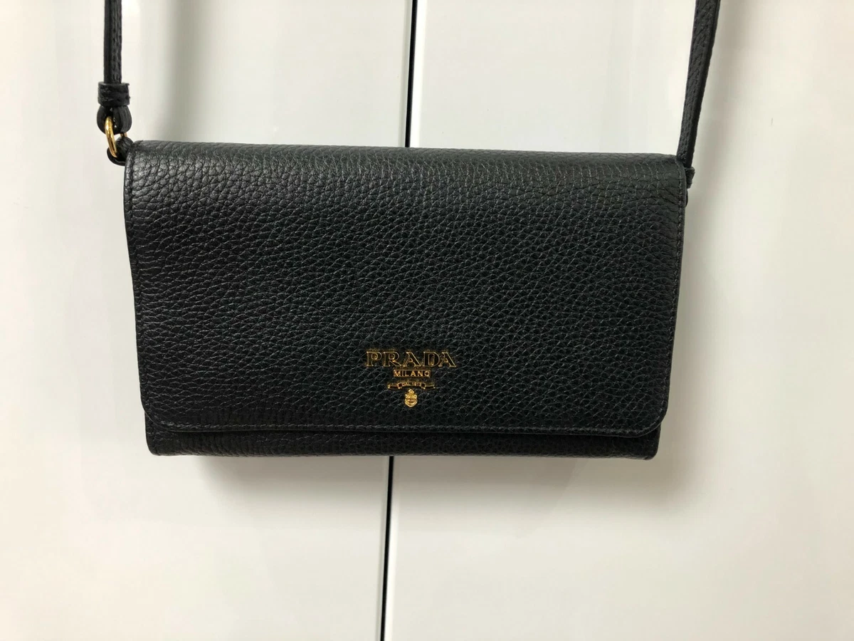 Prada Bag - Prada Portafoglio Tracolla Black Mini-bag with detachable strap