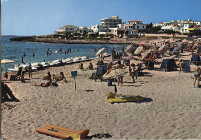 Alte Postkarte - Menorca - San Luis - Playa de Punta Prima