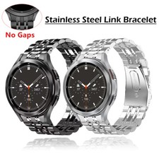 For Samsung Galaxy Watch 4 5 6 7 Classic 42/46/43/47mm Metal Link Bracelet Band