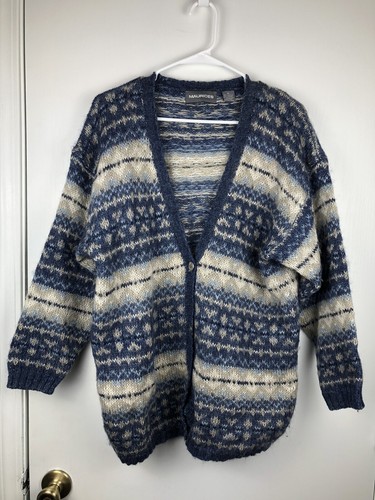 Vintage Mohair Womens Cardigan Sweater 