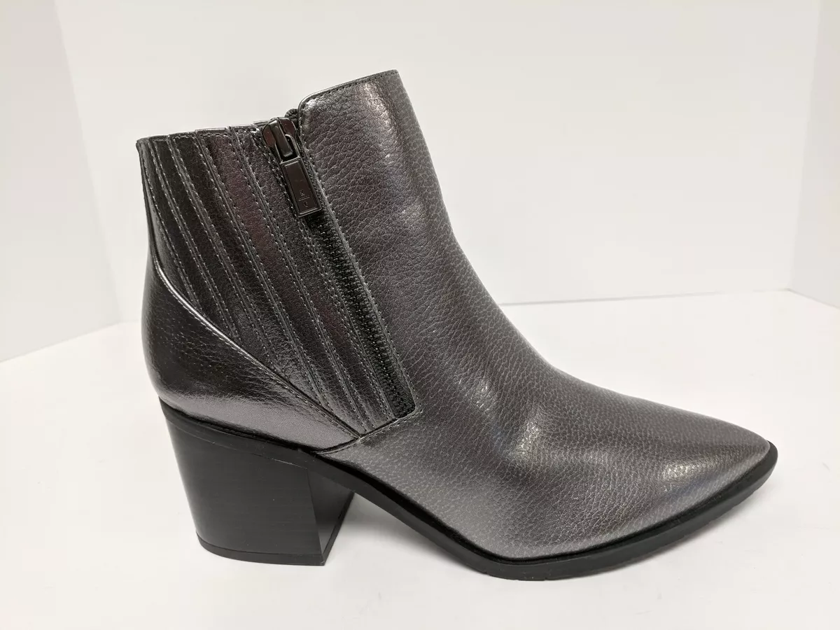 Kenneth Cole Reaction Cue Up Ankle Bootie Silver Womens 8 M eBay