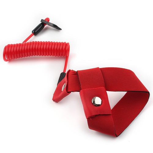 Stop Kill Key Floating Safety Wrist Lanyard Red For Yamaha Jet Ski Wave Runner - Picture 4 of 10