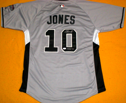 CHIPPER JONES SIGNED 2008 ALL STAR GAME AUTHENTIC JERSEY - Braves - J.S.A. Cert. - Picture 3 of 6