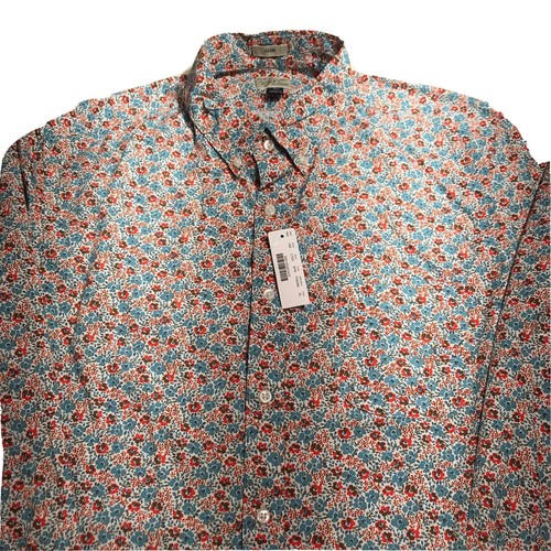 J Crew Mens Sewn By NWT Slim Fit Button Up Shirt Casual SzXL”In Time For SPRING” - Picture 2 of 10
