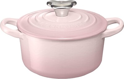 Le Creuset Baby Cocotte Rond Pot Bear Knob 14cm Shell Pink