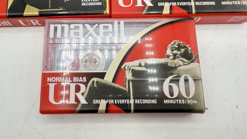 MAXELL Blank Audio Cassette Tapes Normal Bias UR 120 Minutes 3 Pack NEW - Picture 2 of 5