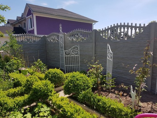 90 m Betonzaun Betonzäune einseitig Gartenbau Doppelstabmattenzaun + Lieferung - Bild 2 von 24