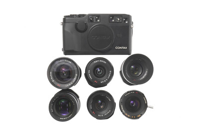 Contax G2 Rangefinder 35mm Film Camera Body Black + Lens Set | eBay