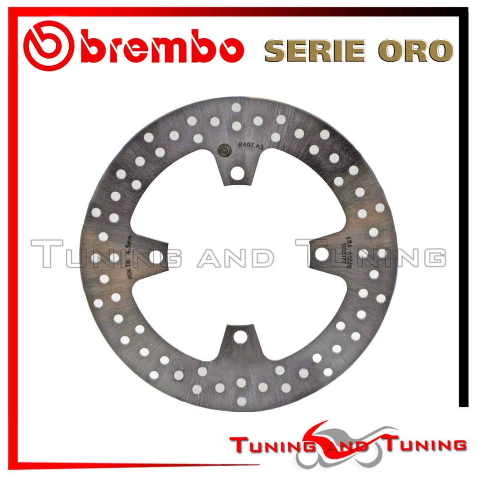 Disque de frein Arriere BREMBO S. ORO POUR KAWASAKI Z 750 ABS 2007 2008 2009 - Photo 1/1