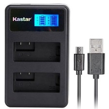 Kastar LPE17 LCD USB Slim Dual Charger for Canon LP-E17 EOS Rebel T6i 760D