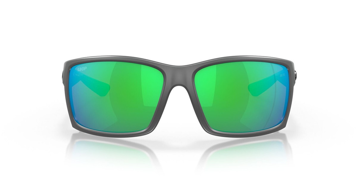 Costa Del Mar Reefton Unisex Sunglasses in Gray/Polarized Green