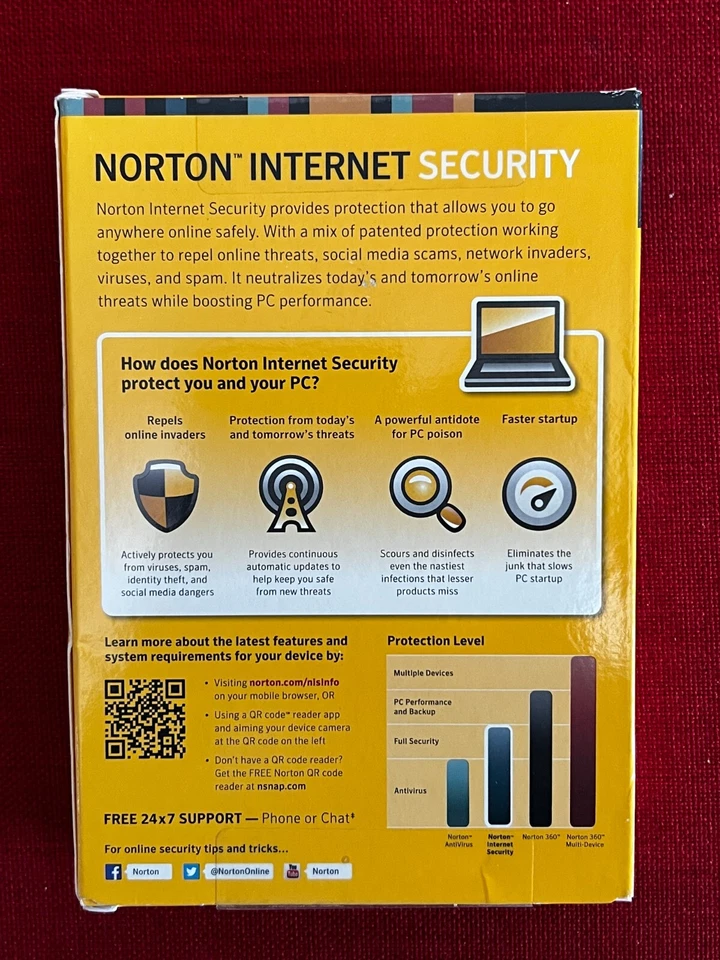 Norton Internet (3 PC) and Mobile Security (10 Devices) 1 Year, CD, Sealed Box - Image 2 of 2