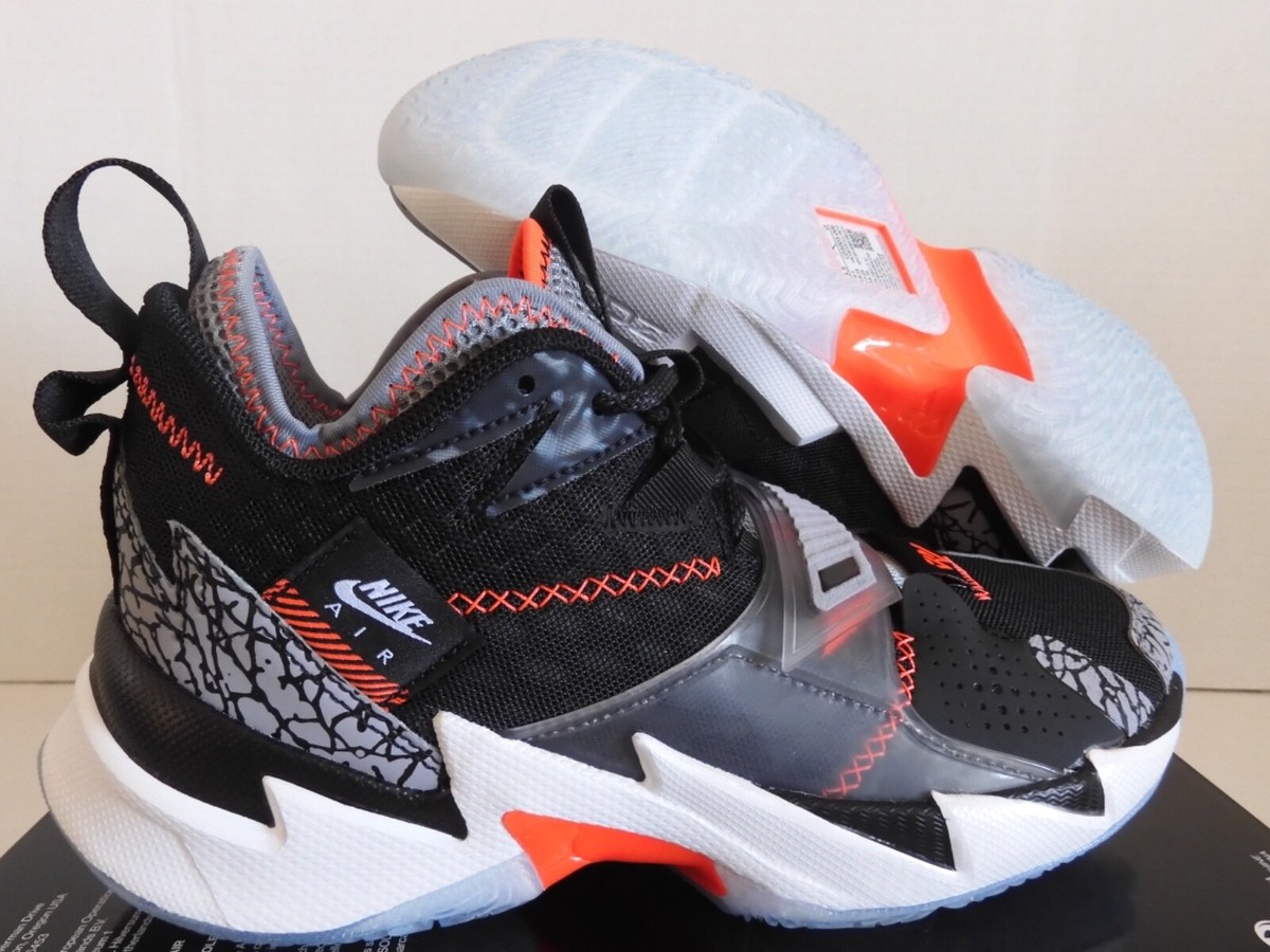 NIKE AIR JORDAN 'WHY NOT?' ZER0.3 BLACK-BRIGHT CRIMSON SZ 5.5