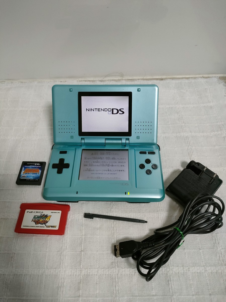 Nintendo DS Turquoise Console Japanese Edition Two softwares added