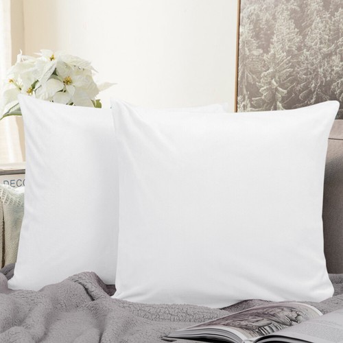 Velvet Cushion Cover 2 Pack Ultra Soft Various Colors Throw Pillow Case - Picture 60 of 64