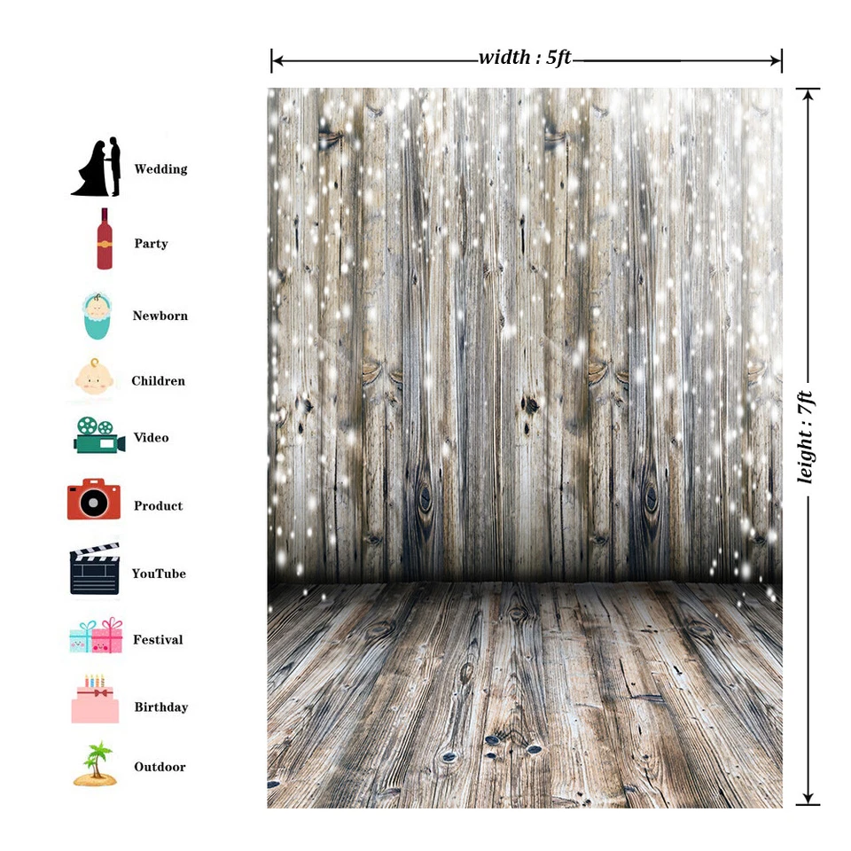 5x7 pies Todos los Patrones Fotografía Telones de Fondo Vinilo Estudio Disparo Fondo Herramienta Foto 2 de 4