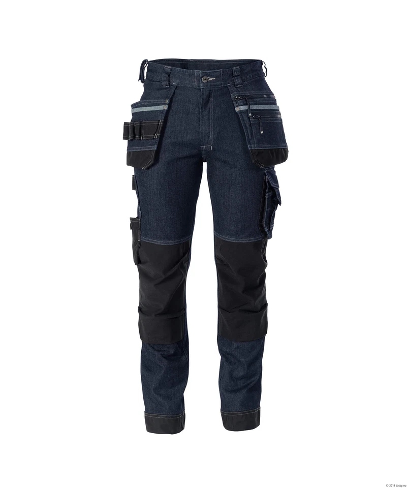 DASSY® Melbourne Multitaschen-Stretch-Jeans mit Kniepolstertaschen