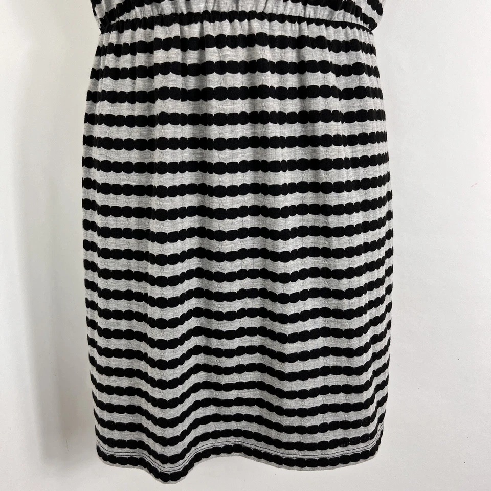 Vestido City Triangles Feminino XL Manga Curta Listrado Bainha Linha A Elástico - Imagem 3 de 4