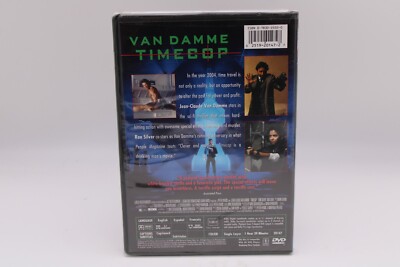 Timecop (DVD, 1994) Jean-Claude Van Damme Sci-Fi Time Travel OOP