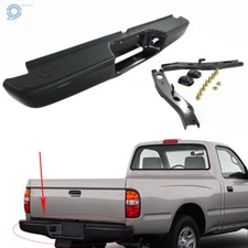 Complete Rear Step Bumper Face Bar Assembly Primered Blk For 95-04 Toyota Tacoma