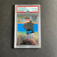 2011 Playoff Contenders #DT99 Joe Musgrove Signed Rookie Card PSA Slabbed Auto A